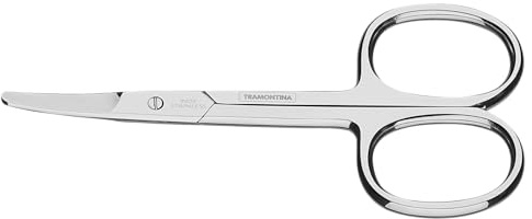 Tramontina Tijera de uñas para bebés de acero inoxidable con puntas redondeadas 9 cm