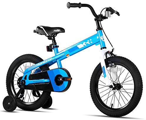 JOYSTAR Boys Bike 18 Inch Kids Bike with Training Wheels for Ages 5-8 Years Old Boys and Girls, Children Bicycle with Handbrake for Early Rider, Blue