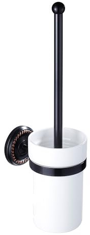 Spazzolone Scopino Wc Supporti Di Spazzola Fissato Al Muro In Ottone Massiccio Igienici Pennelli Set Holder Accessori Da Bagno Di Ceramica Di Lusso spazzole per WC
