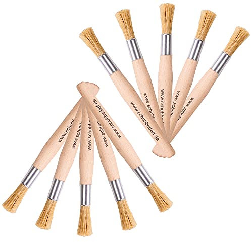 Auftrags Pinsel Set Klebstoffpinsel für Sparbehälter - für Farben und flüssige Klebstoffe wie Kontaktkleber - Weißleim - Dispersionskleber - ideal für Leimboy - TS-Boy(10 Stück rund)