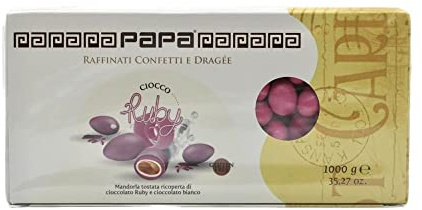 CONFETTI PAPA Cioccogolosi CIOCCORUBY Colore ROSA FUCSIA 1 Kg