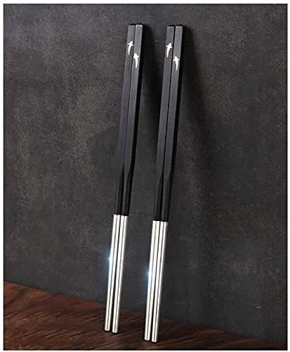 Bacchette, Bacchette Cinesi Lavabili 2 Paia di 999 Bacchette Ebano in Argento Sterling Set Regalo Portatile