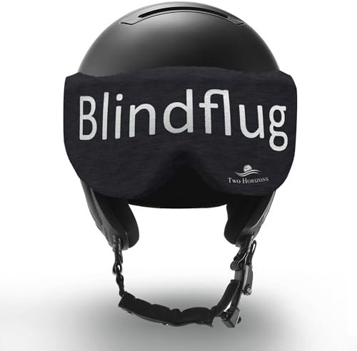 Two Horizons Skihelm Visier Schutz | Visierschutz für Skihelme mit Visier | Schutz vor Kratzern | Mikrofaser Putztuch | Ski Helmet Visor Cover | Visierhelm Schutz Überzug elastisch | Kratzschutz