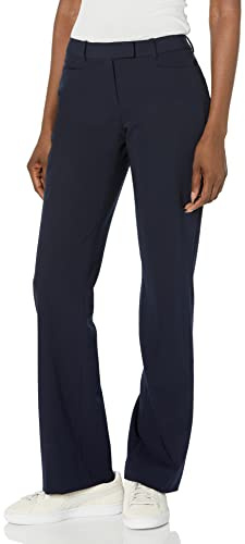 Tommy Hilfiger Tapered Leg Trouser Pant Pantalones de Traje, Midnight Multi, 36 para Mujer