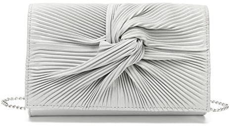 Miss Lulu Pochette soirée femme avec chaîne raffinée, Pochettes et clutches Femmes - Parfaite pour mariages, cocktails, cérémonies de gala et diners élégants