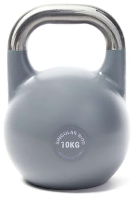 COMPETITION KETTLEBELL 10KG SINGULARWOD – Pesa rusa de competición para crosstraining y fitness. Movimientos funcionales y entrenamiento de fuerza en casa o gym.
