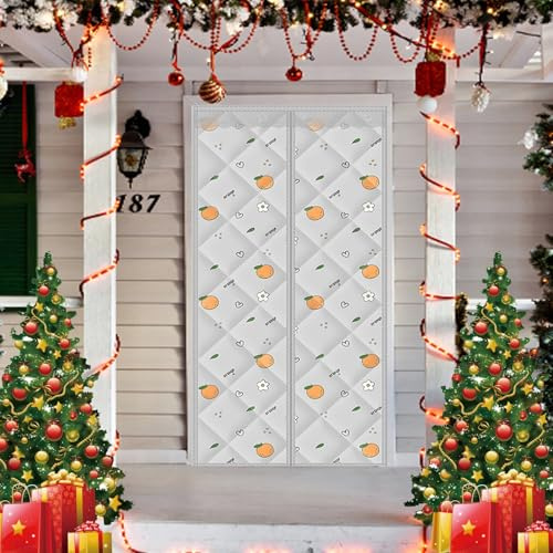 Magnet Thermovorhang 140 x 220 cm Wasserdicht, Kälteschutz, Winddicht, Ohne Bohren Fliegengitter Tür Magnet Insektenschutz Kompatibel mit Allen Arten von Türen, B