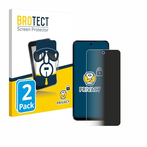brotect Protection Anti-Espion pour Motorola G34 5G | 2 Pièces Anti-Spy Protection d'écran Made in Germany Privacy Film Écran de Confidentialité Clair