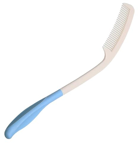 Qfdiwr Cepillos y peines de pelo de mango largo, peine de de mango largo | peine multifuncional suave de mango largo, cepillo de pelo elegante de manga larga para mujer