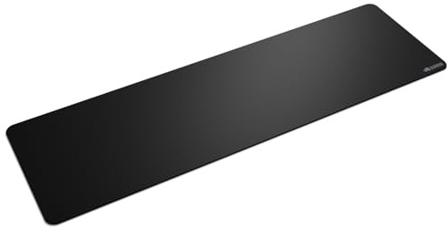 GLORIOUS GMP 2 Cloth Gaming Mousepad Large Extended (Black) | Spill Resistant Barrier, Precision Micro Weave Surface For Speed And Control, Premium Grippy Anti Slip Rubber Base