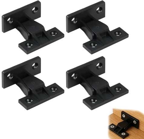 4 Pairs Push in Plinth Fasteners Fittings Press Fit Panel Clips