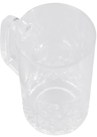 Ldabrye Chope à bière en acrylique avec poignée de style allemand Idéal pour festival, anniversaire, Noël, Barwares, collection de bière allemande, tasse en acrylique