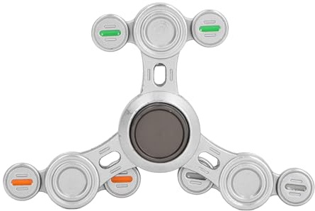 Fingerspitze, rotierendes, leuchtendes Spielzeug, Hand-Finger-Spinner, leuchtende Legierung, Stressabbau, Dekompressions-Gadget zur Angstlinderung, für den Büro- und Heimgebrauch,