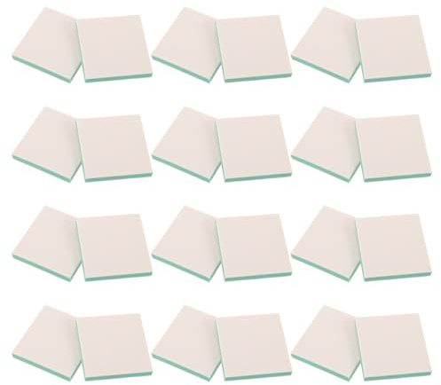Healeved 24 Pezzi Set di Blocchi di Linoleum Morbido Quadrati in TPR per Intaglio Facile e Versatile, per Stampa Artistica e Scrapbooking Fai da Te
