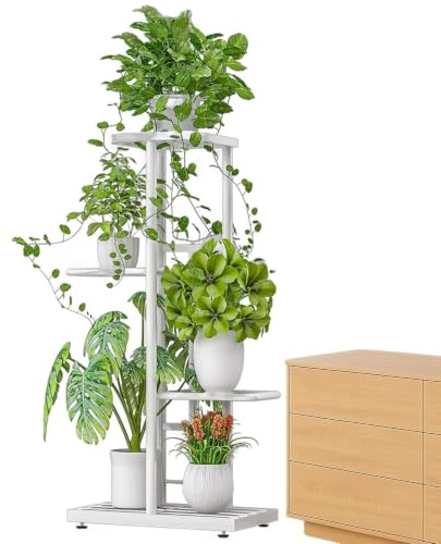 Blomsterställning För Utomhusbruk 4 Våningar Utrymmesbesparande Metall | Blomsterställning För Inomhus- Och Utomhusbruk, Trädgård, Balkong, , Vardagsrum, Golv Och Hörn