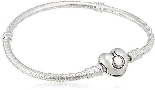 PANDORA Moments Schlangen-Gliederarmband mit Herz-Verschluss 594594C00 Damenarmband