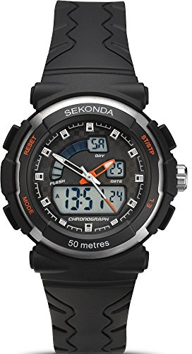 SEKONDA Womens Digital Quartz Watch with Plastic Strap 2423.27
