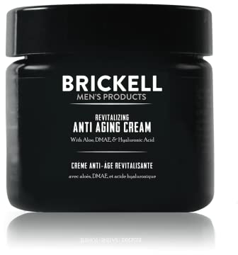 Brickell Men's Revitalizing Anti-Aging Cream For Men, Natural & Organic Anti Wrinkle Night Face Cream, 59 mL, Unscented