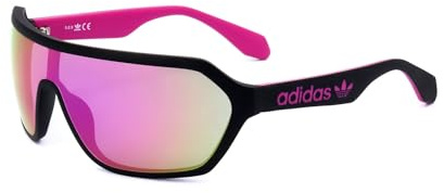 Adidas Unisex-Erwachsene OR0022 Sonnenbrille, Matte Black/Bordeaux Mirror, 00