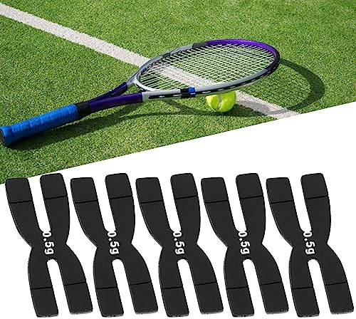 Agatige Beschwerte Silikonbänder, 5 Stück 0,5 g Silikongewichtete Tennis-Badmintonschläger-Gewichtsausgleichsstreifen, Bänder