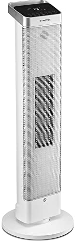 TROTEC Keramik Heizlüfter TFC 25 E – Heizleistung 1800 W / 2500 W – Heizung mit Thermostat, Raumgröße 30 m² bis 75 m³, Oszillationsfunktion 80°