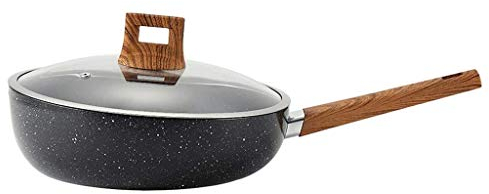 OQHAIR Padella Antiaderente, Padella Antiaderente in Pietra, la Migliore Padella Antiaderente per frittata con Manico Soft Touch