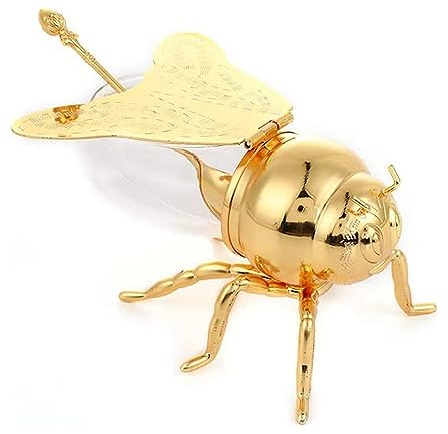 Hanabitx Honey Containers Metal Honey Containers With Dipper Honey Storage Jar Decorative Ornament For Storage Gold