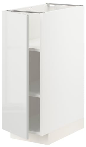 METOD Unterschrank mit Einlegeböden, 30x60 cm, Weiß/Ringhult Hellgrau