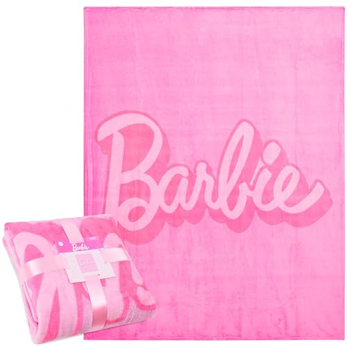Barbie Kuscheldecke, Flauschige Fleecedecke 150 x 130 cm - Geschenke für Frauen