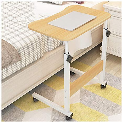 Mobiler Überbett-Computertisch Days Überbetttisch, höhenverstellbarer, tragbarer und Stabiler Laptop-Schreibtisch mit Rollen, voll Verstellbarer Bett- und Stuhltisch, Tisch mit Rollen über d