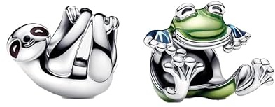 Feitery Charms Wildtiere Kompatibilität für Pandora Armband Herz Anhänger Meerestiere