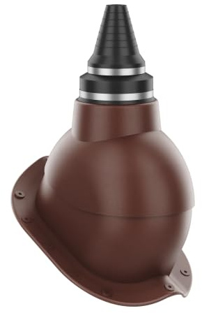 KRONO-PLAST Antenadurchführung dichter Dachdurchgang für Blechdachziegel N Profil Doppelrömer Dachziegel Lüfter Dachlüfter