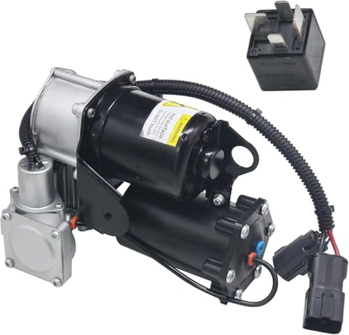 Merautop SJ Pompe de compresseur à ressort pneumatique avec relais de rechange pour Discovery III L319 L320 Accessoires de voiture Pièce # LR023964 LR072537 LR044360