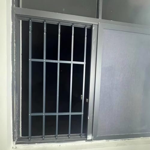 Reja Ventana Rejas de Seguridad Cuadradas Ajustables para Ventanas, Rejillas de Ventilación/protectores Antirrobo de Alta Resistencia para Ventanas, Barandillas para Balcones Interiores(110-120cm(43.3