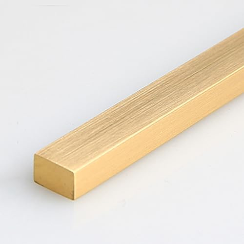 PGPGP Bande de Transition en Laiton for Sol - 100 cm - Revêtement de Joint for carrelage et Vinyle, Durable et Facile à Installer, 1 pièce(8mmx5mm)