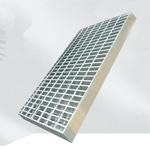 ZSXZCBDQ Caniveau Exterieur Robuste en Acier Galvanisé, Grille Caniveau, Grille Caniveau Exterieur pour Caniveau de Tranchée, Durable et Antirouille(50 * 35 * 3cm)