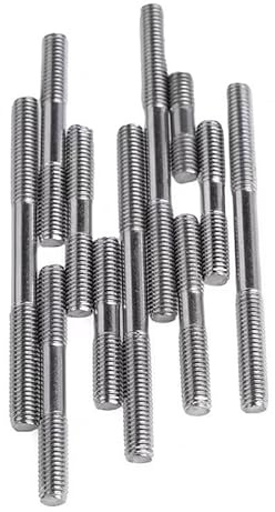 Varilla roscada de doble extremo M6 - Pernos sin cabeza, DIN835, for aplicaciones industriales y de bricolaje(5Pcs M6x40 18mm Thread Length)