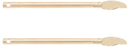 WATIIFUFU Chiavistelli per Armadietti in Metallo a Forma di Foglia Retrò Catenaccio per Serratura Antiruggine Set 2 Pezzi per Chiusura Mobili Classici e Cassettiere