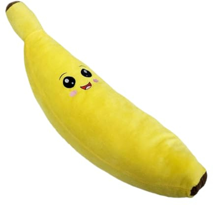 Bananhundleksak pipande – rolig valpleksak | bekväm leksak för hundar, pipande i bananstil | Inomhusspel tuggleksak, självunderhållande leksak, mjuk fylld om
