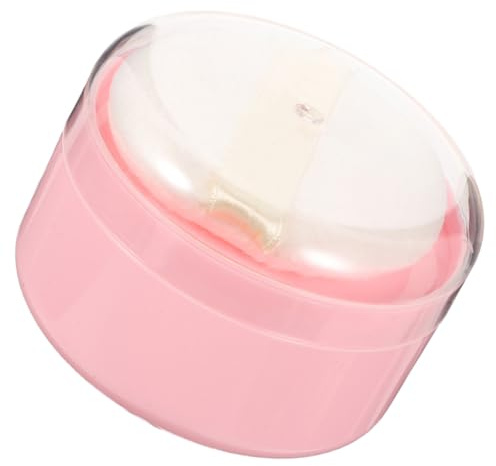 DRESSOOS Kompakte Puderquastenbox mit Quaste für Babypuder und Lose Puder Praktischer Aufbewahrungsbehälter für Pflege und Unterwegs
