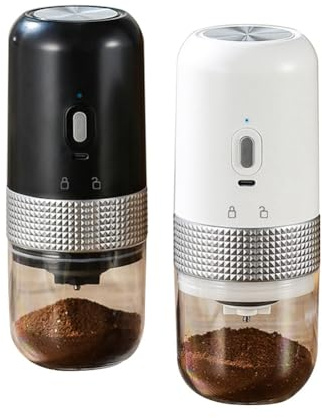 Qomcsrl Macinacaffè Elettrico USB Wireless Professionale Macinazione Nucleo Chicchi di Caffè Mulino Portatile Accessori per Macchine da Caffè