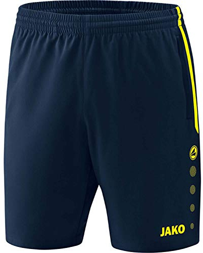 JAKO Mäns tävling 2.0 shorts, flerfärgad (marin/neongul), L