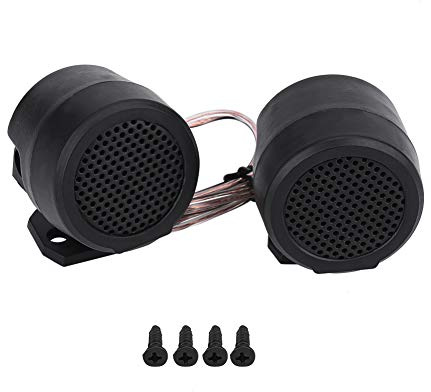 KIMISS 2 Altavoces de Coche de 500W con Tweeter, para Sonido Envolvente, 12V, Alta Potencia y claridad de Audio, Altavoz Redondo superpotente
