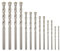 Gunpla 13 Pieces Masonry Drill Bit Set 3-10mm Multipurpose High Speed Tungsten Carbide Straight Shank Drilling Bits Kit