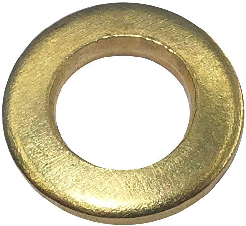 AERZETIX - Set di 50 rondelle piatte in ottone M6 Ø esterno 12mm spessore 1.6mm - DIN 125 - C48571