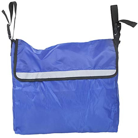 Tomotato Rollstuhltasche, wasserdichte 420D Oxford Organizer-Tasche mit Reflektierenden Streifen und Verstellbaren Riemen 50x40x2cm Stauraum für Mobilitätshilfe Rollator