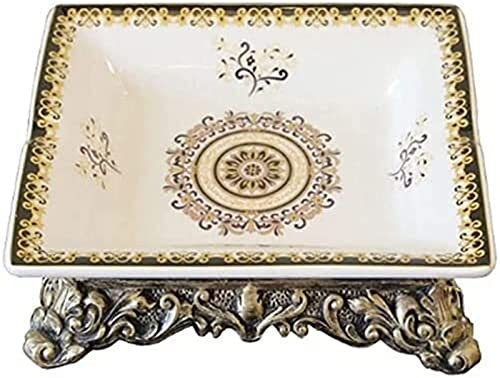 Cendriers en céramique Cendriers Classiques rétro Cendriers rectangulaires Cendriers de Jardin résistants au Vent et aux Chutes Décorations de Salon for la Maison sur la Table