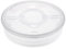 BSTKEY Boîte de rangement en plastique transparent pour gâteaux, pizzas, 30 cm, récipient de rangement alimentaire rond avec couvercle et poignée, boîte de rangement portable pour cupcakes et desserts