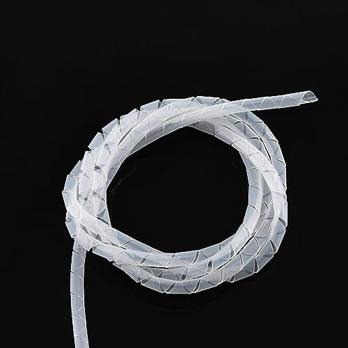 3D Printer Parts Cable Winding Tube Spiral Wire Organizer Wrapping Tube Flexible Manage Cord Hiding Cable Sleeves for DIY Cable (Size : White 8mm10M)