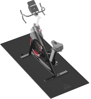 HAPBEAR Bodenschutzmatte Für Sportgeräte Fitnessgeräte - Hohe Dichte PVC, 152 x 76 cm x 6 mm Dicke, Bodenmatte Unter Laufband, Ellipsentrainer, Peloton Fahrradmatte